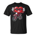 Motocross Heart Dirt Bike Valentines Day Motorcycle Boys T-Shirt Motocross Heart Dirt Bike Valentines Day Motorcycle Boys T-Shirt