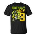 Motocross Mx 8º Regalo 8 Años De Edad Dirt Bike Fiesta De Cumpleaños Camiseta unisex