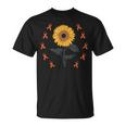 Multiple Sclerosis Awareness Sunflower Ms Warrior Support Camiseta unisex