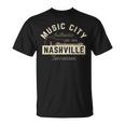 Music City Nashville Tennessee- Ciudad De La Música De Nashville Camiseta unisex