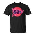 Nacido En Los Años 80 Neon Light Disco Música Cumpleaños Punk Music Camiseta unisex
