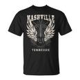 Nashville Tennessee Alas De Guitarraintage Sin Mangas Camiseta unisex