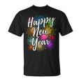 New Year's Eve Party Outfit Decoration Fireworks New Year Happy New Year T-Shirt