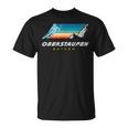 Oberstaufen Bayern Germany Retro 80S Ski T-Shirt