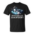 Offizielles Schlaf Boston Terrier Hund Hunde Liebhaber T-Shirt