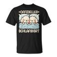 Offizielles Schlaf Pudel Schlafanzug Morgenmuffel Hund T-Shirt