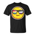 Panromantic Asexual PrideShirt Sunglasses Emoticon T-Shirt