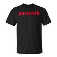 Paranoid Aesthetic Soft Grunge Goth Eboy Egirl T-Shirt