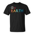 Peace On Earth Peace Sign Symbol Hippie World Love Pacifist T-Shirt