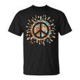 Peace Sign Hippie Flower Groovy 60s 70s Party Outfit T-Shirt