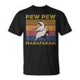 Pew Pew Madafakas Raccoon | Vintage Retro Unisex T-Shirt