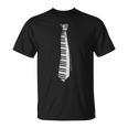 Piano Pianist Keyboard Tie T-Shirt