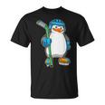 Pingüino Hockey Sobre Hielo Palo De Hockey Deportes Camiseta unisex