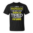 Profesor Gráfico Universidad Apreciación Del Profesor Camiseta unisex