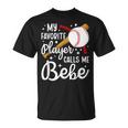 Proud Baseball Bebe Of A Baseball Player Bebe T-Shirt