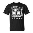 Puppy Bowl Sunday Super Football Game Party Dogs Dog Lover T-Shirt