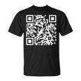 Qr Scan Code Adult Sarcasm Humor FCk You White T-Shirt