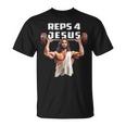 Reps 4 Jesús En El Gimnasio Reps 4 Jesus In The Gym Sin Mangas Camiseta unisex