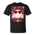 Retro Groovy Valentines Day Girl Valentine Vibes T-Shirt
