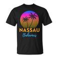 Retro Sunset Nassau Bahamas Beach Trip Vacation Summer Group T-Shirt