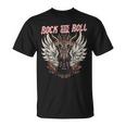 Rock And Roll Guitarraintage Rock Música Camiseta unisex