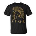 Roma Spqr Historia Romana Camiseta unisex