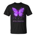 Ruban De Sensibilisation Pour Motif Papillon T-Shirt