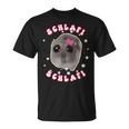 Sad Hamster Schlafi Pyjamas Cute Hamstie Meme T-Shirt