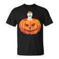 Silkie Chicken Happy Halloween Pumpkin Farm Animal Lover T-Shirt