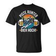 Slope Down Beer High Skier Skiing Winter Holiday T-Shirt