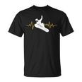 Snowboard Ekg Heartbeat Snowboarding T-Shirt