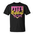 Softball Drip Boys Ice Cream Drip Youth Softball All Day T-Shirt