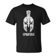 Spartan Casco Spartaner Gym Motivation Fitness Refranes Camiseta unisex