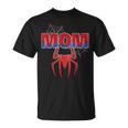 Spider Mom Family Birthday Boy Retro Mother's Day T-Shirt