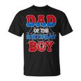Spider Web Birthday Party Dad Of The Birthday Boy T-Shirt
