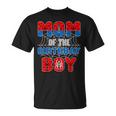 Spider Web Birthday Party Mom Of The Birthday Boy T-Shirt