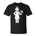 Stewardess Aeroplane T-Shirt