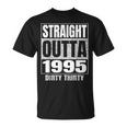 Straight Outta 1995 30Th Birthday Thirty Dirty Vintage T-Shirt