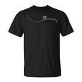 Subtle F-K Trump Morse Code Heart Anti-Maga Feminist Rights T-Shirt