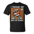 I Tackled 100 Days Of School Football 100 Days Of School T-Shirt