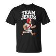 Team Jesus Football Scripture Faith Hope Game Touchdown God T-Shirt
