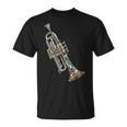 Trumpet Music Instrument Motif Art Trumpet T-Shirt
