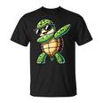 Turtle Dabbing Turtle With Toad Motif T-Shirt