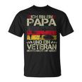 Veteran Father's Day Oak Leaves Soldier And Dad T-Shirt