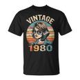 Vintage 1980 45 Años Cumpleaños Regalo Made In 1980 Camiseta unisex