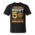 Vintage 50Th Birthday Dart Saying Double Bullseye T-Shirt