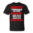 Vorsicht Nager In Der Puberty Nie Slogan T-Shirt