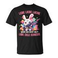 Women's Lebe Liebe Lache Wenn Das Nicht Hilft Laden Ziele Shooting T-Shirt