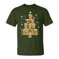 Beer Christmas Pyjamas Christmas Tree Pjs Brew Dad Men T-Shirt