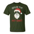 Christmas With Beard Santa Claus Christmas Beard Carrier T-Shirt